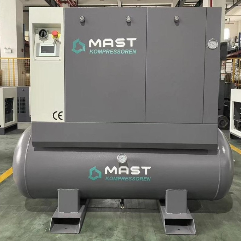 Компресор гвинтовий електричний Mast LZN-10 COMBO inverter стаціонарний (Осушувач + ресивер 500 л)