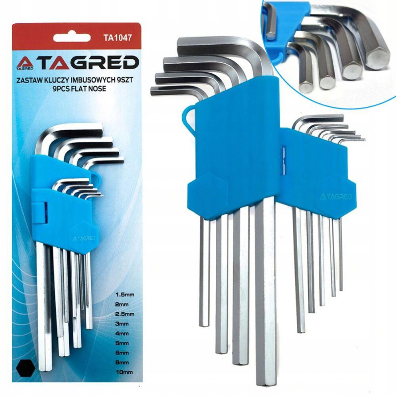 Шестигранні ключі HEX TAGRED TA1047 Шестигранні ключі HEX TAGRED TA1047