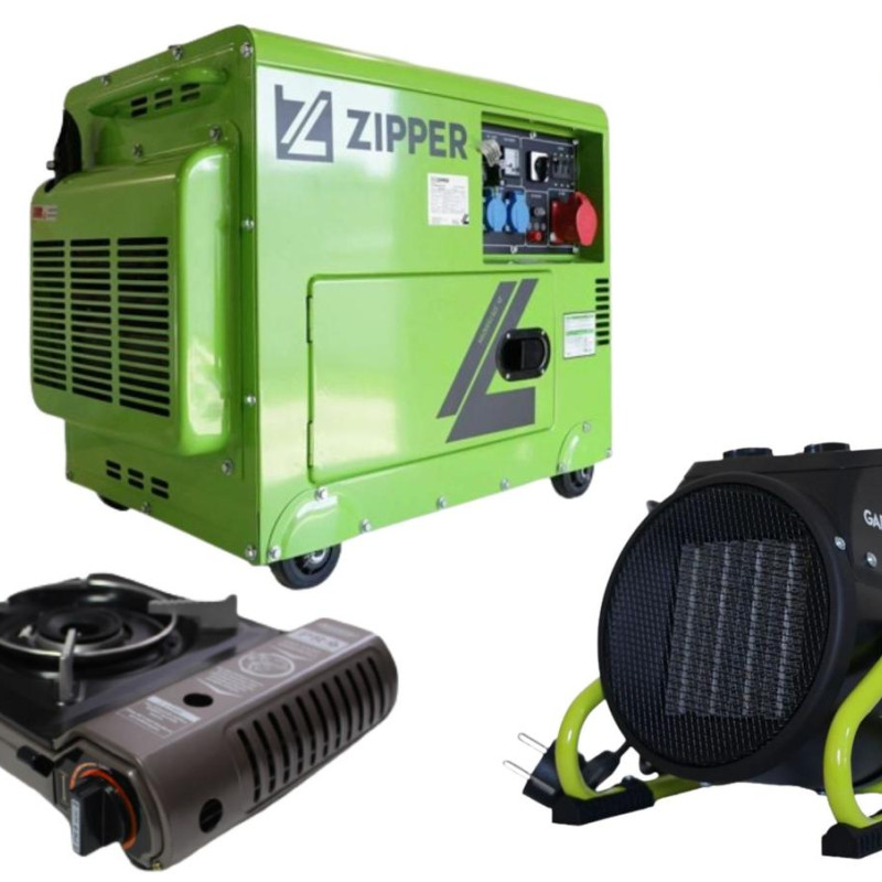 Дизельний генератор Zipper ZI-STE7500DSH + газова плитка Orcamp CK-505 + електричний обігрівач Gardyer HE2000 Дизельний генератор Zipper ZI-STE7500DSH + газова плитка Orcamp CK-505 + електричний обігрівач Gardyer HE2000