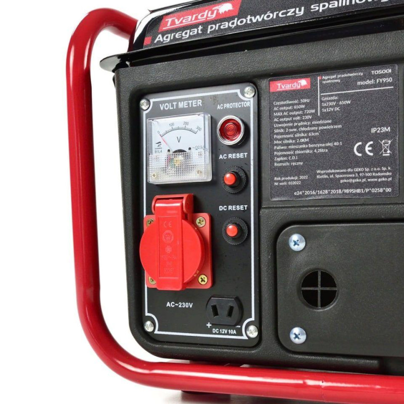 Генератор бензиновий Tvardy T05001 Генератор бензиновий Tvardy T05001