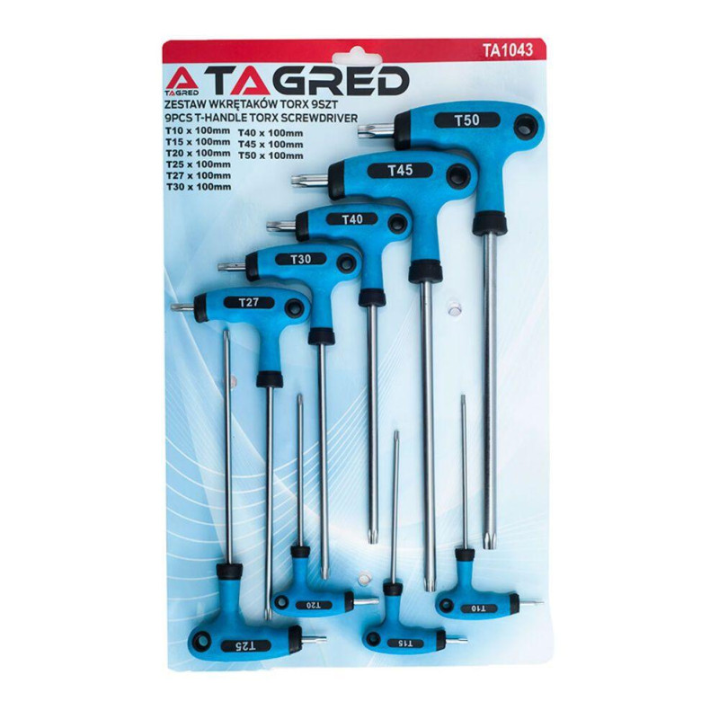 Викрутки шестигранні TAGRED TA1043 Викрутки шестигранні TAGRED TA1043