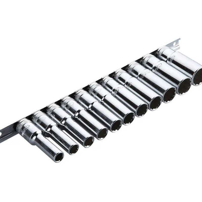 Довгі головки 1/2" 78 мм, комплект 11шт BOXO Довгі головки 1/2" 78 мм, комплект 11шт BOXO