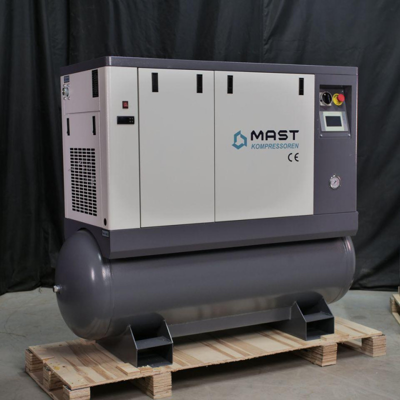 Гвинтовий компресор Mast LZN-8 COMBO inverter (осушувач + ресивер 300 л, двигун на постійних магнітах) Гвинтовий компресор Mast LZN-8 COMBO inverter (осушувач + ресивер 300 л, двигун на постійних магнітах)